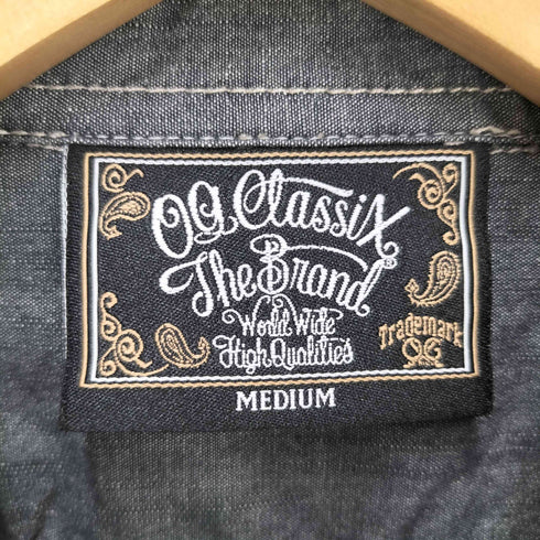 OG CLASSIX スカルプリント L/S コットンシャツ メンズ JPN:M