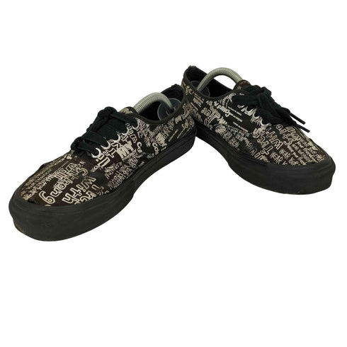 バンズ VANS Authentic Black Message レディース 25cm