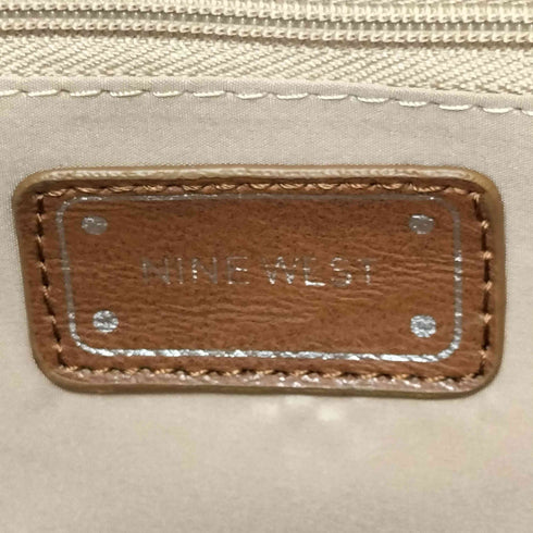 ナインウエスト NINE WEST BLOCKING TIME ロゴ ストラップ シボ革 レザー トートバッグ レディース