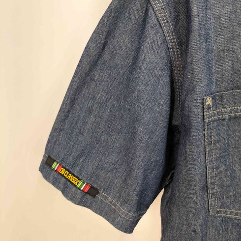 OG CLASSIX フロント刺繍 S/S デニムシャツ メンズ JPN:M