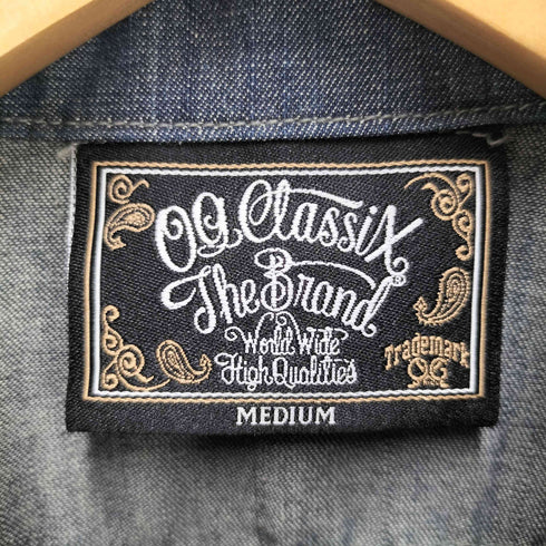 OG CLASSIX フロント刺繍 S/S デニムシャツ メンズ JPN:M