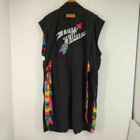 MAN.G 刺繍ロングベスト メンズ FREE