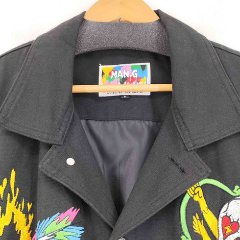 MAN.G 刺繍ロングベスト メンズ FREE