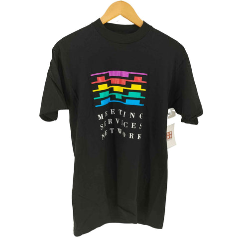 フルーツオブザルーム FRUIT OF THE LOOM usa製 MEETING SERVICES NETWORK クルーネックTシャツ メンズ import:L