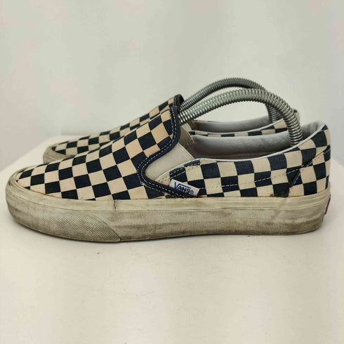 バンズ VANS チェッカーフラッグ スリッポン メンズ US:7