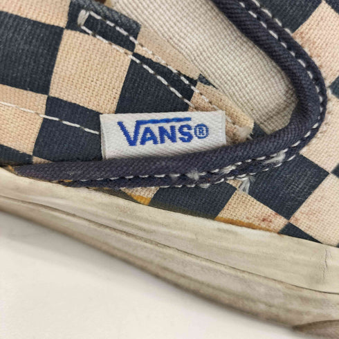バンズ VANS チェッカーフラッグ スリッポン メンズ US:7
