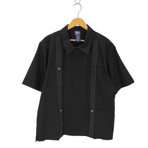 ジョンブレア JOHN BLAIR ジップアップ キューバシャツ メンズ import:L