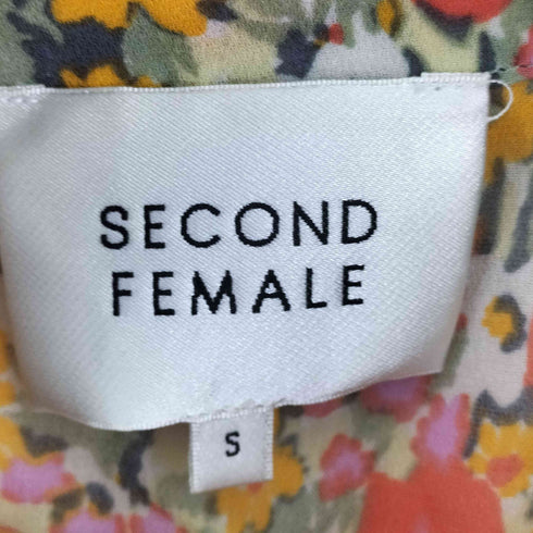SECOND FEMALE 花柄 シアーシャツワンピース レディース