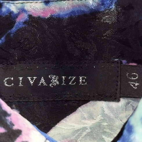 シヴァーライズ CIVARIZE ロングジャガードシャツ メンズ 46