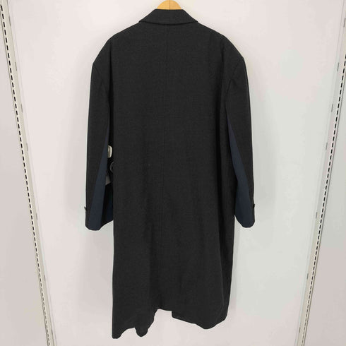 コムデギャルソンオムプリュス COMME des GARCONS HOMME PLUS 80S コットン切替 ウールチェスターコート メンズ JPN:M