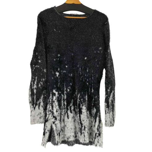 シヴァーライズ CIVARIZE バイカラーフェザーヤーンプルオーバーニット メンズ 46