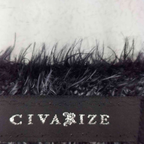 シヴァーライズ CIVARIZE バイカラーフェザーヤーンプルオーバーニット メンズ 46