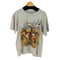 フルーツオブザルーム FRUIT OF THE LOOM 鹿プリント クルーネックTシャツ メンズ import:L