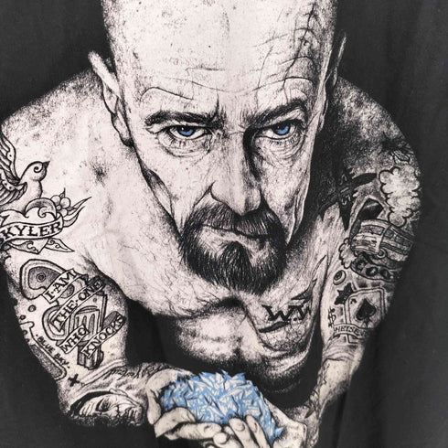 B&C COLLECTION BREAKING BAD ハイゼンベルグ ブルーメス ブラックマーケットクルーネックTシャツ メンズ import:L