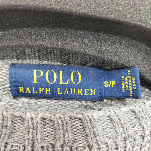 ポロラルフローレン POLO RALPH LAUREN ポニー刺繍 プルオーバー ケーブルニット メンズ S/P