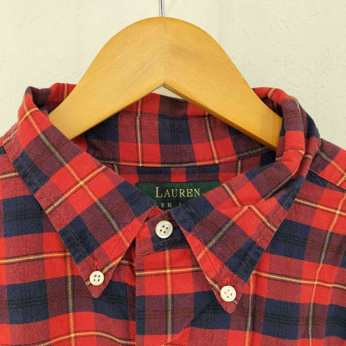 ローレンラルフローレン LAUREN RALPH LAUREN エンブレム チェック BDシャツ メンズ import:XL