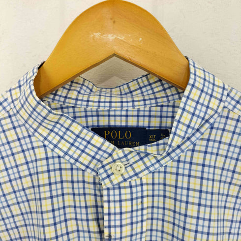 ポロラルフローレン POLO RALPH LAUREN ポニー刺繍 バンドカラーシャツ メンズ XLT