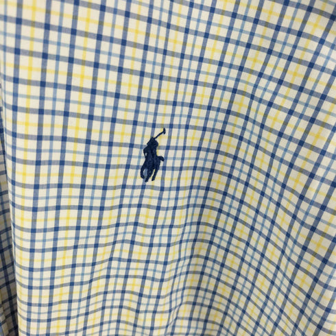 ポロラルフローレン POLO RALPH LAUREN ポニー刺繍 バンドカラーシャツ メンズ XLT