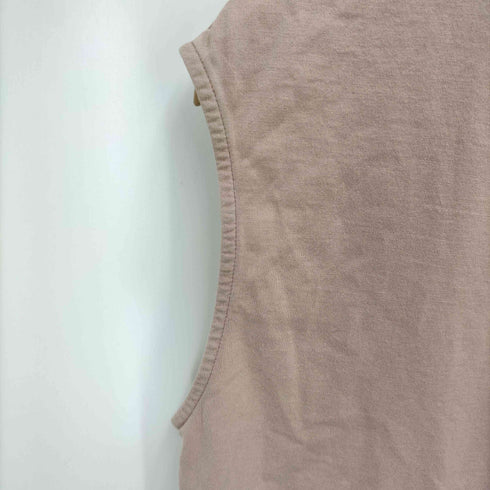 ハンドバーク handvaerk 60/2 BOTTLE NECK SLEEVELESS T-SHIRT ボトルネックスリーブレスティーシャツ レディース import:S