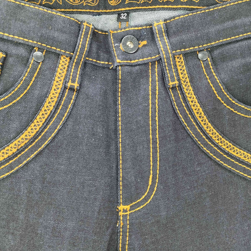 BENGI JEANS USA製 刺繍デザイン デニムパンツ メンズ US:32-33