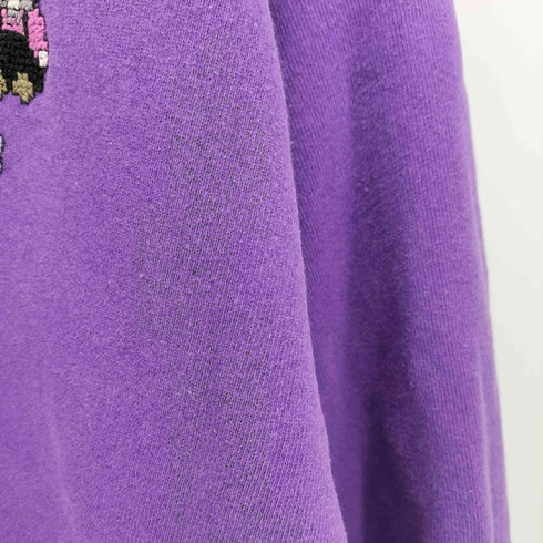 フルーツオブザルーム FRUIT OF THE LOOM 90S USA製 WE 3 刺繍 裏起毛 クルーネック スウェット トレーナー メンズ import:XL