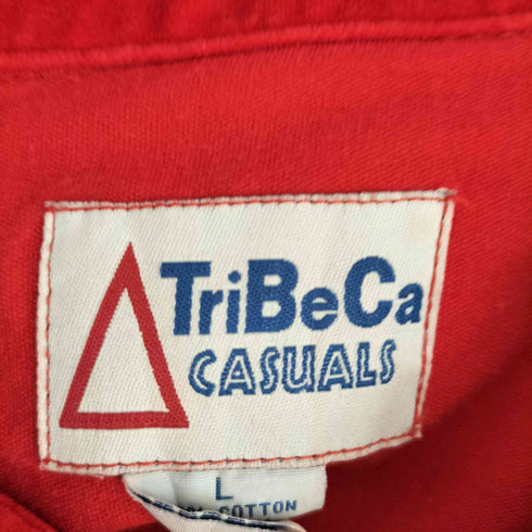TRIBECA ベロア ジップアップシャツ メンズ import:L