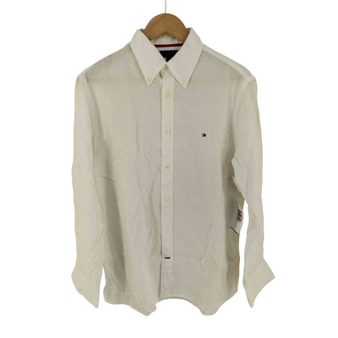 トミーヒルフィガー TOMMY HILFIGER リネン ボタンダウンシャツ メンズ import:M