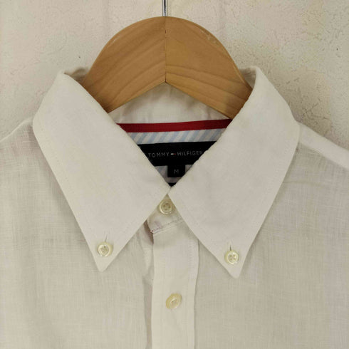 トミーヒルフィガー TOMMY HILFIGER リネン ボタンダウンシャツ メンズ import:M