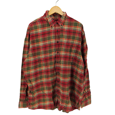 ランズエンド LANDS END フランネル チェック BDシャツ メンズ XXLT