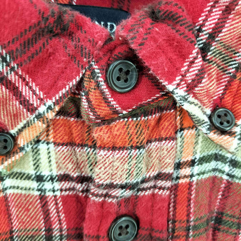 ランズエンド LANDS END フランネル チェック BDシャツ メンズ XXLT