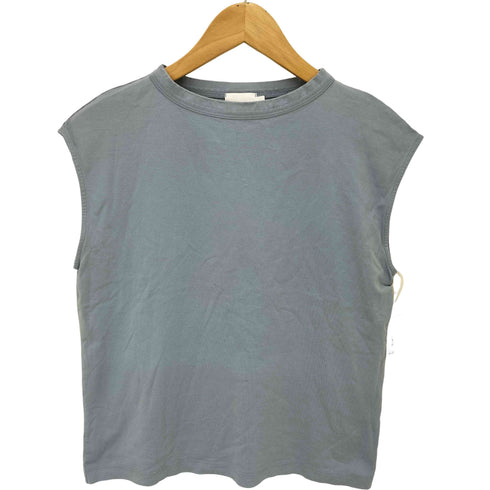 ハンドバーク handvaerk 60/2 BOTTLE NECK SLEEVELESS T-SHIRT ボトルネックスリーブレスティーシャツ レディース import:S