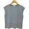 ハンドバーク handvaerk 60/2 BOTTLE NECK SLEEVELESS T-SHIRT ボトルネックスリーブレスティーシャツ レディース import:S