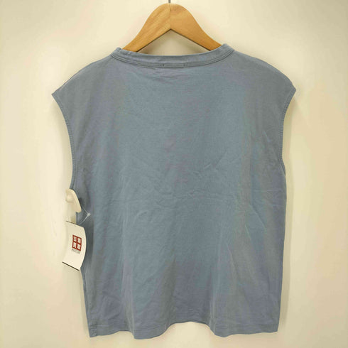 ハンドバーク handvaerk 60/2 BOTTLE NECK SLEEVELESS T-SHIRT ボトルネックスリーブレスティーシャツ レディース import:S