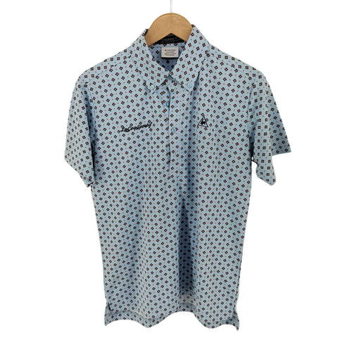 ルコック スポルティフ le coq sportif 幾何学模様ゴルフシャツ メンズ import:L