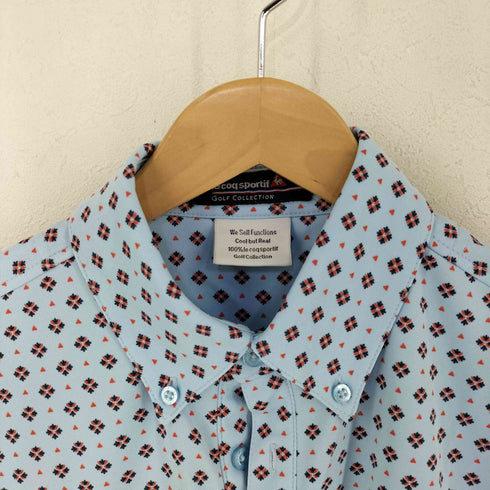 ルコック スポルティフ le coq sportif 幾何学模様ゴルフシャツ メンズ import:L