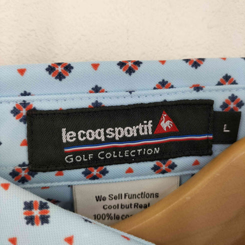 ルコック スポルティフ le coq sportif 幾何学模様ゴルフシャツ メンズ import:L