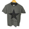 ブラックスタープリントクルーネック半袖Tシャツ メンズ M