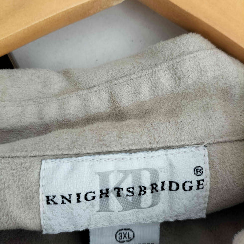 ナイツブリッジ KNIGHTSBRIDGE フェイクスウェード シャツ メンズ 3XL