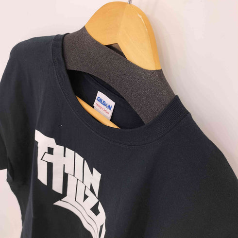 ギルダン GILDAN フロントプリントクルーネック半袖バンドTシャツ メンズ L