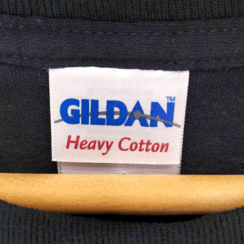 ギルダン GILDAN フロントプリントクルーネック半袖バンドTシャツ メンズ L