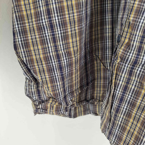 キャメル CAMEL チェック BDシャツ メンズ import:XXL