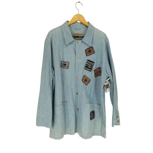 カールヘルム Karl Helmut ワッペンロゴ デニムシャツジャケット カバーオール メンズ