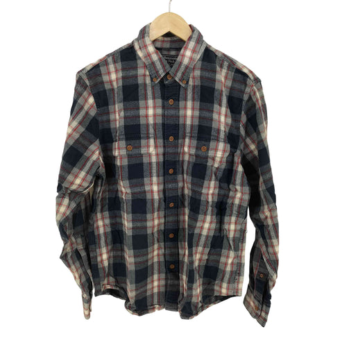 アバクロンビーアンドフィッチ Abercrombie & Fitch 両胸フラップ チェック フランネルシャツ メンズ import:M
