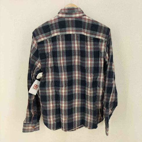 アバクロンビーアンドフィッチ Abercrombie & Fitch 両胸フラップ チェック フランネルシャツ メンズ import:M