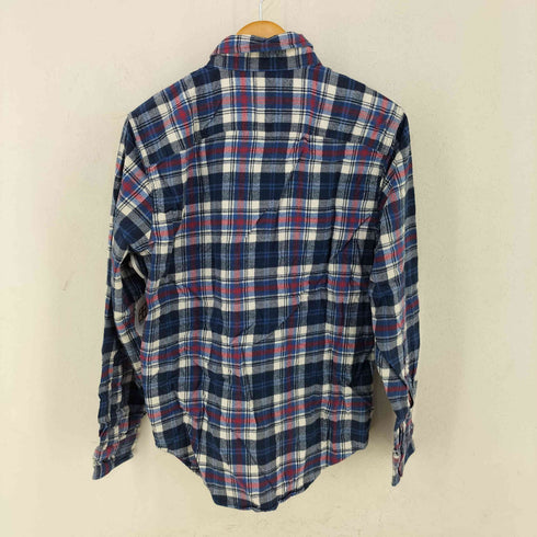 アバクロンビーアンドフィッチ Abercrombie & Fitch 両胸フラップ チェック フランネルシャツ メンズ import:M