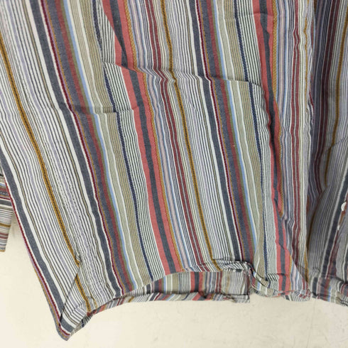 Alain Passeur ストライプ BDシャツ メンズ import:L