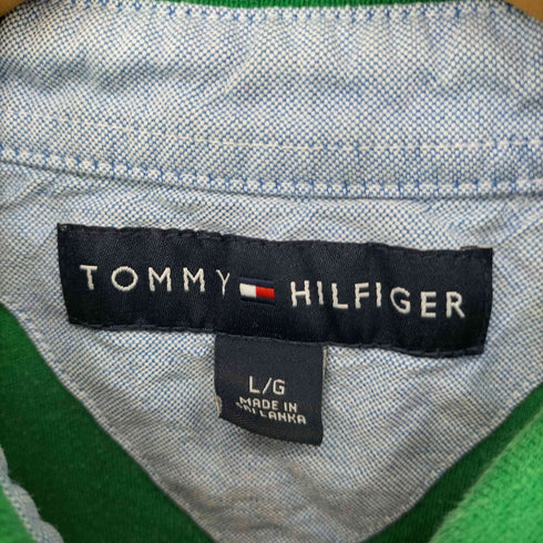 トミーヒルフィガー TOMMY HILFIGER 刺繍ロゴ ポロシャツ メンズ L