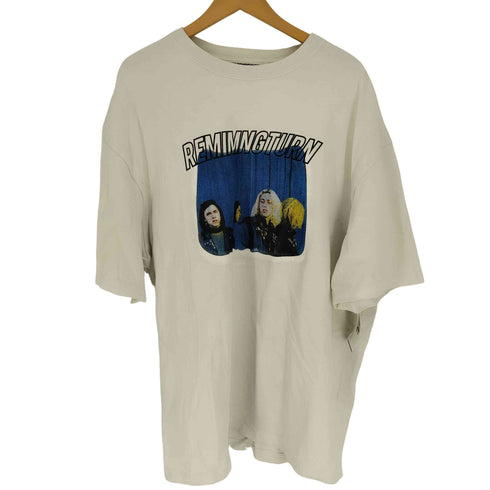 メゾンプリンス mason prince REMIMNGTURN ビッグ シルエット ヴィンテージ加工 オマージュ プリント ロック Tシャツ 韓国 メンズ 2