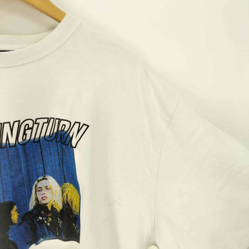 メゾンプリンス mason prince REMIMNGTURN ビッグ シルエット ヴィンテージ加工 オマージュ プリント ロック Tシャツ 韓国 メンズ 2