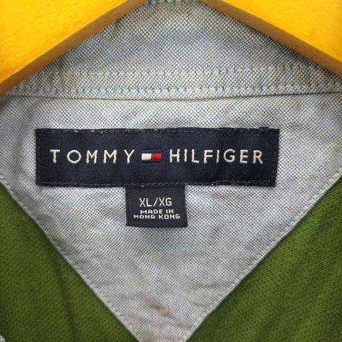 トミーヒルフィガー TOMMY HILFIGER 刺繍ロゴ ポロシャツ メンズ XL